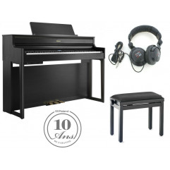 Roland HP704 noir brillant pack premium