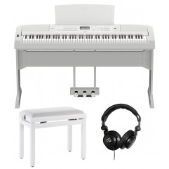 Yamaha DGX 670 WH BLANC MEUBLE + PEDALIER + PACK PREMIUM