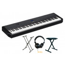 Yamaha P525 B noir mat full pack double