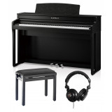 Kawai CA 59 SB noir satiné pack premium