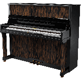 PLEYEL P124 NOIR ET MACASSAR