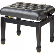 BANQUETTE PIANO STAGG CONCERT PB 85 BPK LBK NOIR BRILLANT - CUIR