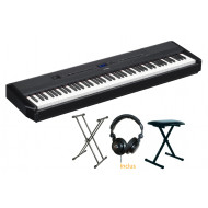 Yamaha P525 B noir mat full pack double