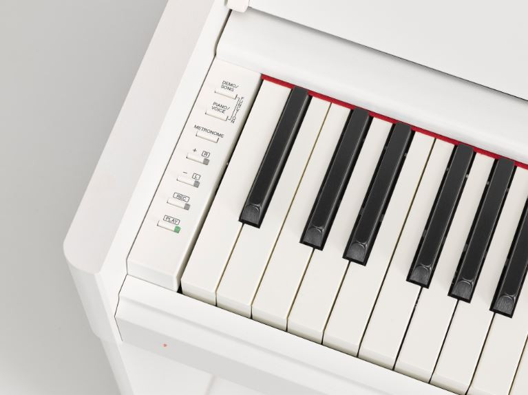 めめ。Yamaha Arius ホワイト デジタルピアノ YDP-S55 Piano Yamaha YDP-S55 WH pack premium - Dorélami